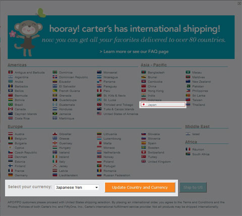 カーターズ - Carter's - 海外通販・個人輸入　直接購入ガイド